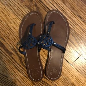 Tory Burch Navy Blue Sandals